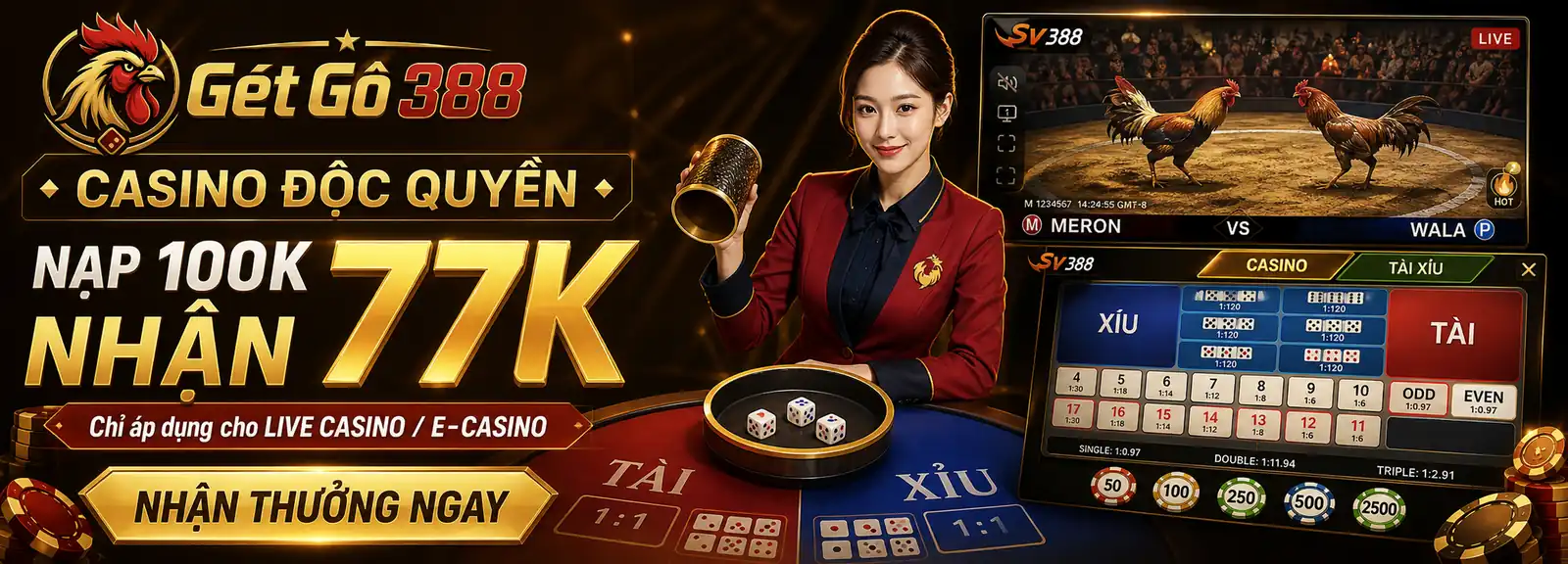 ạp Đầu 100 - Mở Kh&oacute;a Thưởng 77