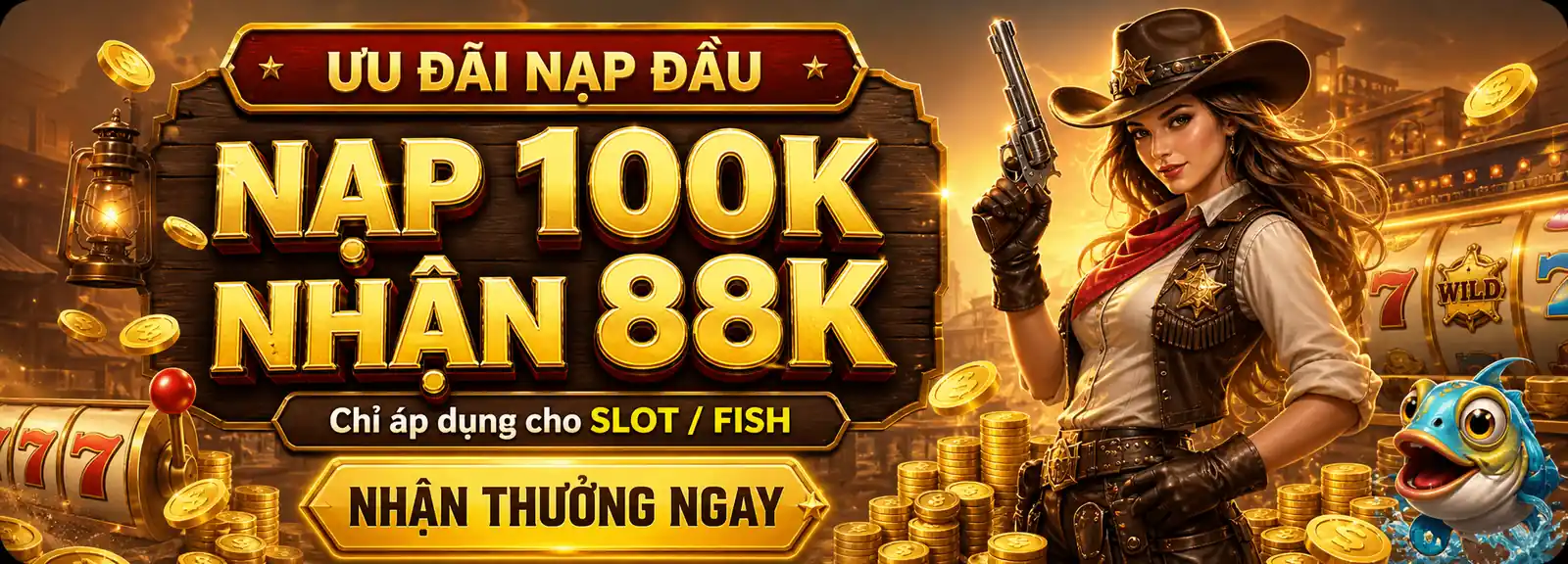 Nạp Đầu 100 - Mở Kh&oacute;a Thưởng 88