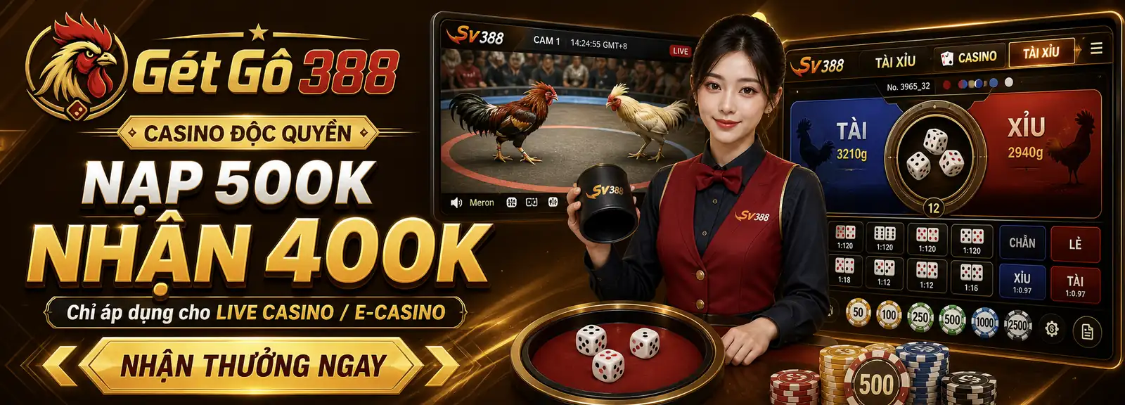 ạp Đầu 500 - Mở Kh&oacute;a Thưởng 400